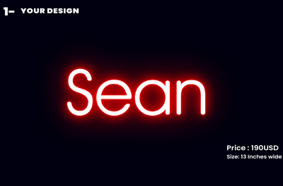 custom neon sign Angela Simpson