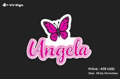 custom sign for Angela gordon