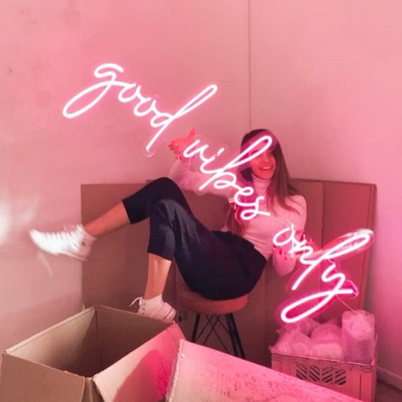 Good Vibes Only Neon Sign