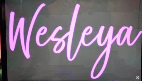 Custom neon for Wes Leya