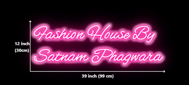 Custom neon for Gurpreet New Satnam Silks