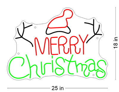 Merry Christmas Neon Sign