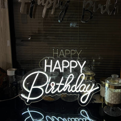 Happy Birthday Neon Sign