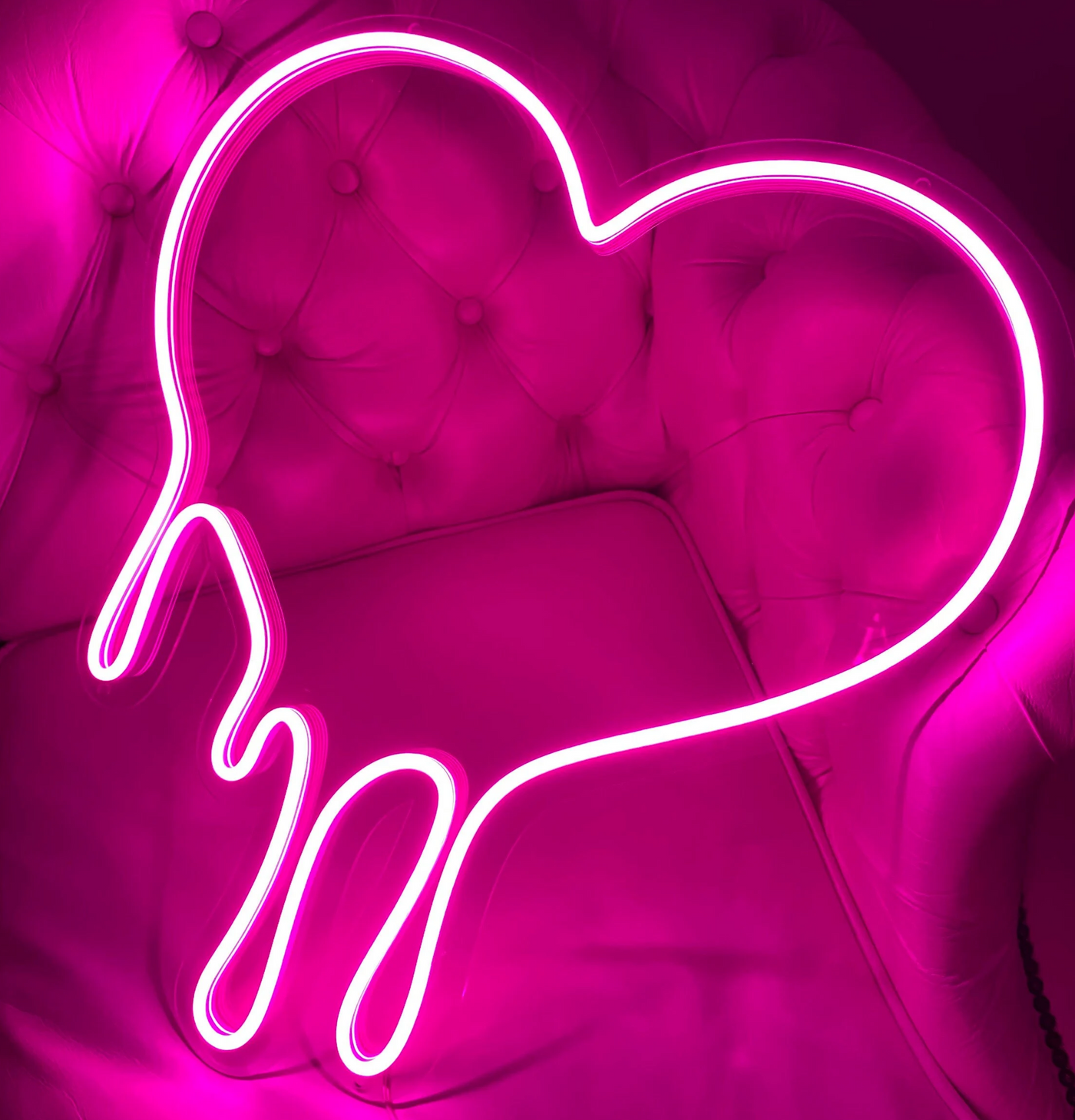Dripping Heart Neon Sign by Neon.Outshine - perfect for edgy décor, bedrooms, gaming rooms
