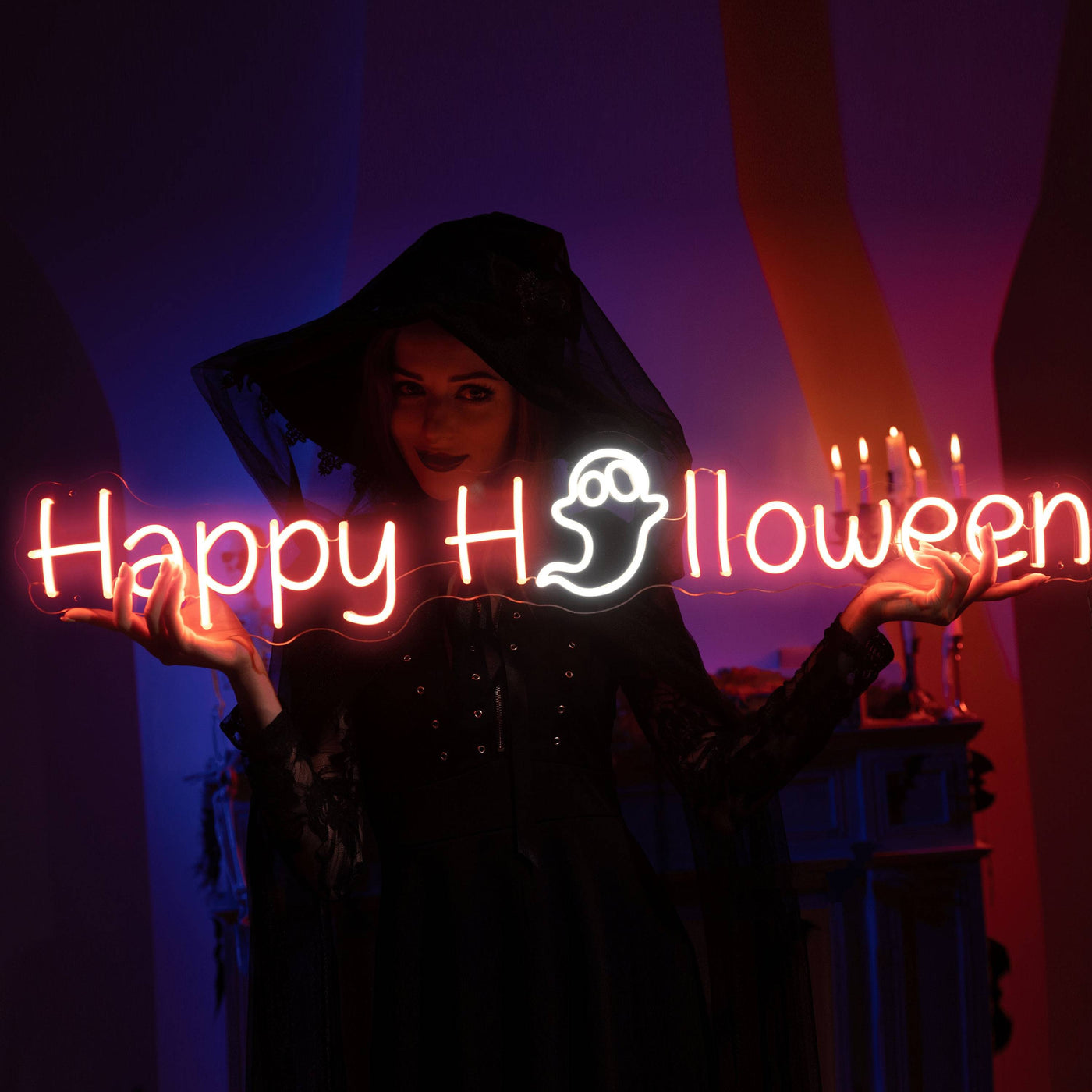 Happy Halloween Neon Sign