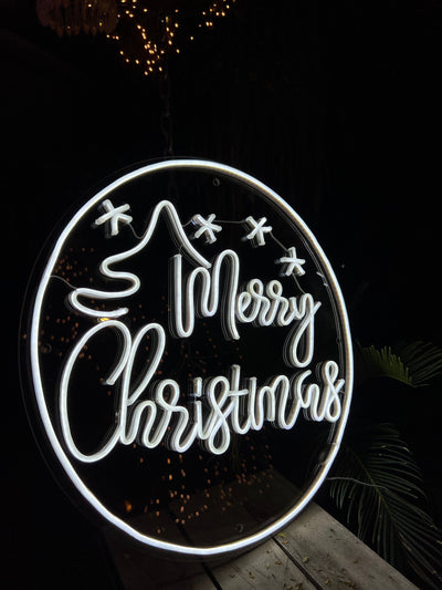 LED Merry Christmas neon sign by Neon.Outshine for holiday décor.