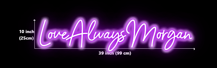 Custom neon for Morgan McNulty