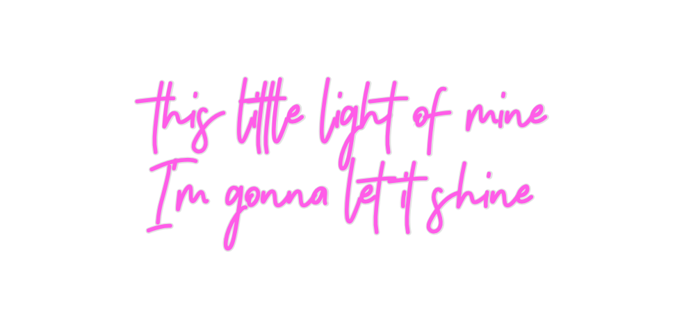 Custom Neon: this little l...