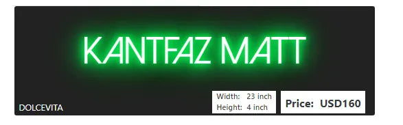 Custom Neon for Kantfaz Matt